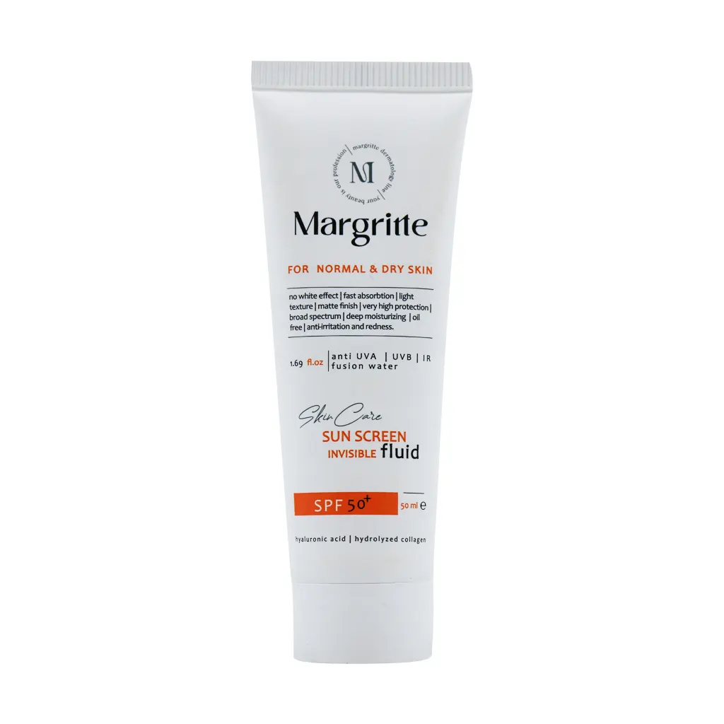 فلوئید ضد آفتاب پوست نرمال تا خشک SPF50 مارگریت 50 میلی لیتر