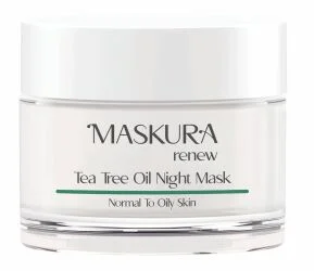 ماسک شب حاوی روغن درخت چای ماسکورا حجم 50 میلی لیتر Maskura