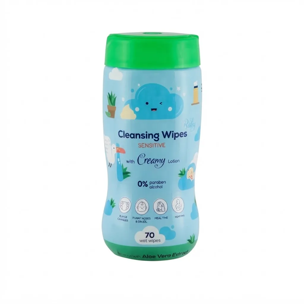 دستمال مرطوب کودک کانواس مدل cleaning wipes بسته 70 عددی