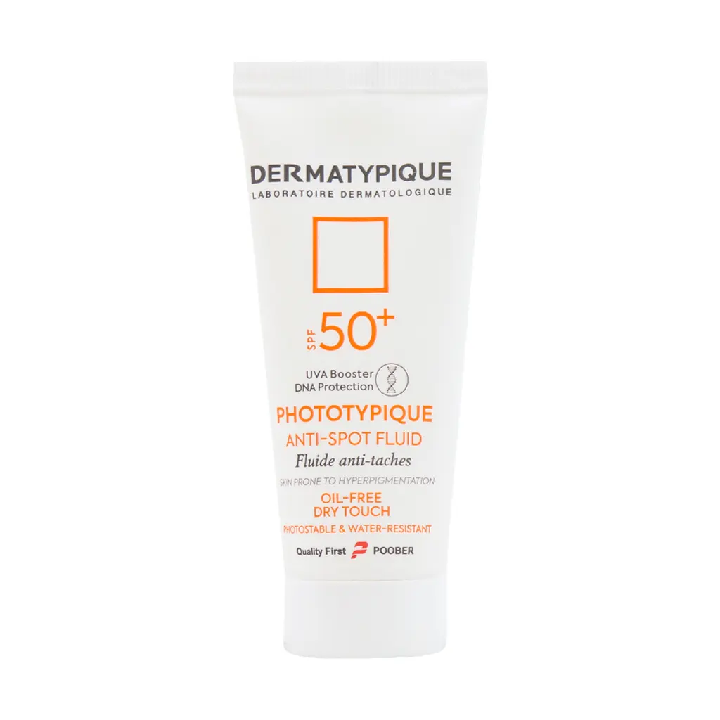 فلوئید ضد آفتاب ضد لک و روشن کننده SPF50 درماتیپیک 40 میلی لیتر