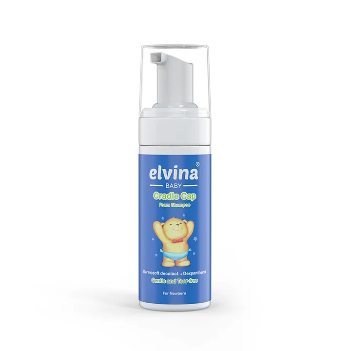 فوم شستشوی کودک الوینا مدل پوسته های چرب سر نوزاد - Elvina Cradle cap Foam