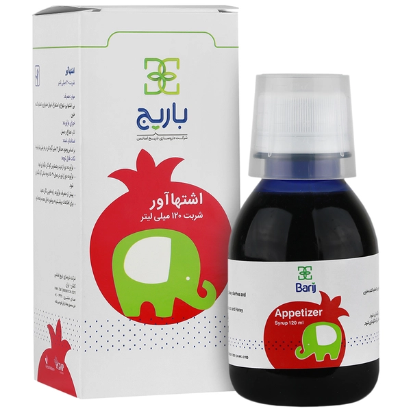 شربت اشتها آور باریج اسانس مناسب کودکان 120 میلی لیتر