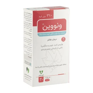 قرص روکش دار ونووین وشا دارو بسته 30 عددی