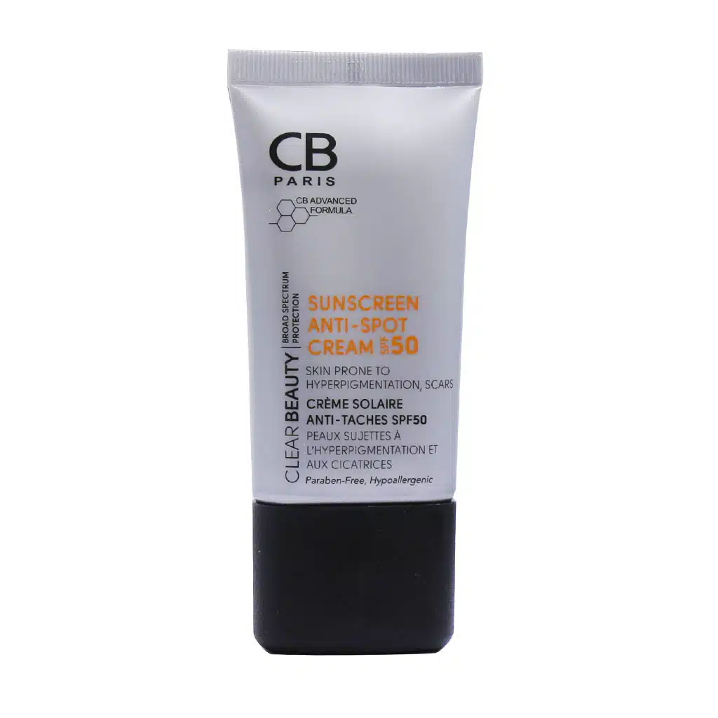 کرم ضد آفتاب پوست دارای لک SPF50 سی بی پاریس 40 میلی لیتر