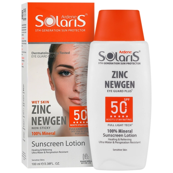 لوسیون ضد آفتاب زینک نیوژن SPF50 اردن سولاریس