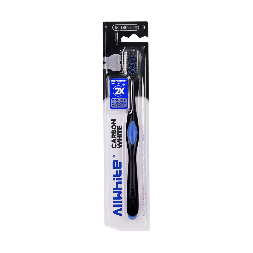 مسواک آل وایت مدل Carbon White با برس متوسط