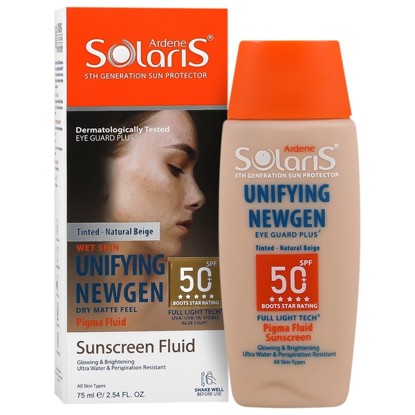 فلوئید ضدآفتاب یونی فایینگ نیوژن SPF50 اردن سولاریس