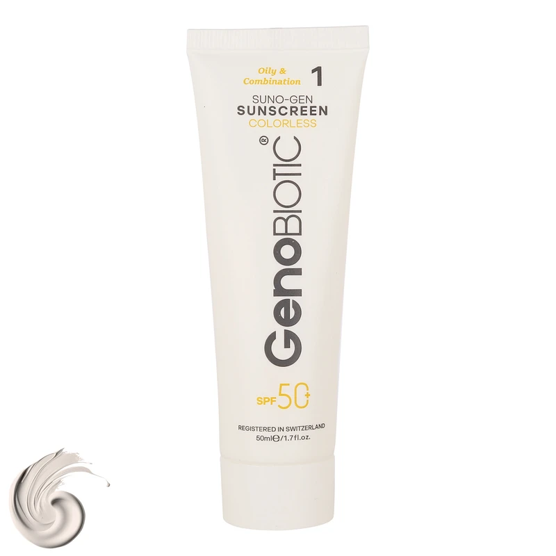 ضد آفتاب SPF50 ژنوبایوتیک پوست چرب