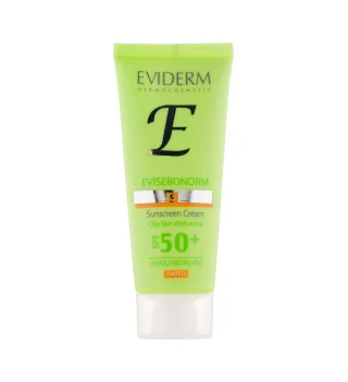 کرم ضد آفتاب SPF50 اوی سبونورم اویدرم رنگی ضد جوش 40 میلی لیتر