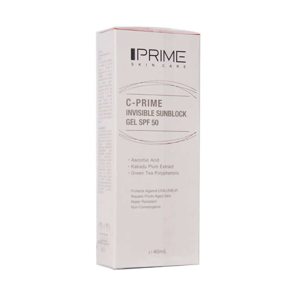 ژل ضد آفتاب SPF50 حاوی ویتامین سی پرایم 40 میلی لیتر
