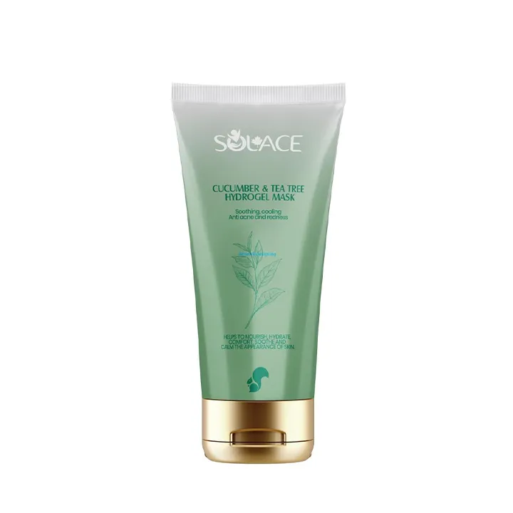 ژل آبرسان صورت، گردن سولس مدل ژل آبرسان Aqua Hydrogel Tea Tree مناسب برای چرب، آکنه‌دار، مختلط حجم 50 میلی‌لیتر
