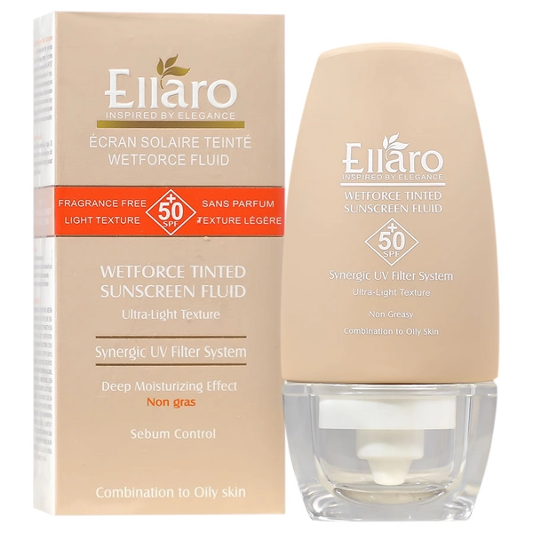 فلوئید ضد آفتاب رنگی وت فورس SPF50 الارو