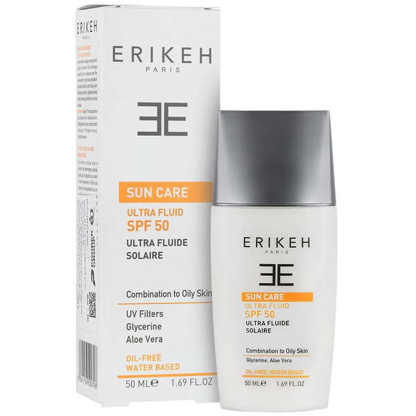 کرم ضد آفتاب فاقد چربی اریکه SPF50 مناسب پوست های چرب و دارای آکنه 50 میلی لیتر