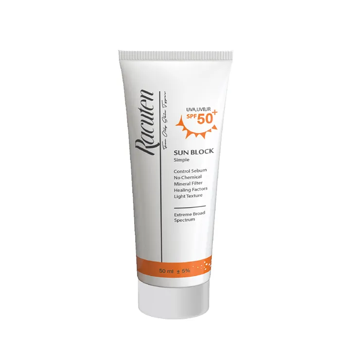 کرم ضد آفتاب رنگی راکوتن با SPF50 مناسب پوست چرب حجم 50 میلی لیتر