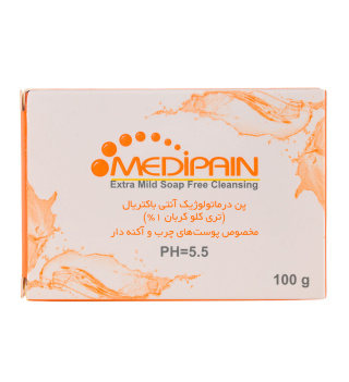 پن درماتولوژیک آنتی باکتریال مدیپن مناسب پوست چرب و آکنه ای وزن 100 گرم