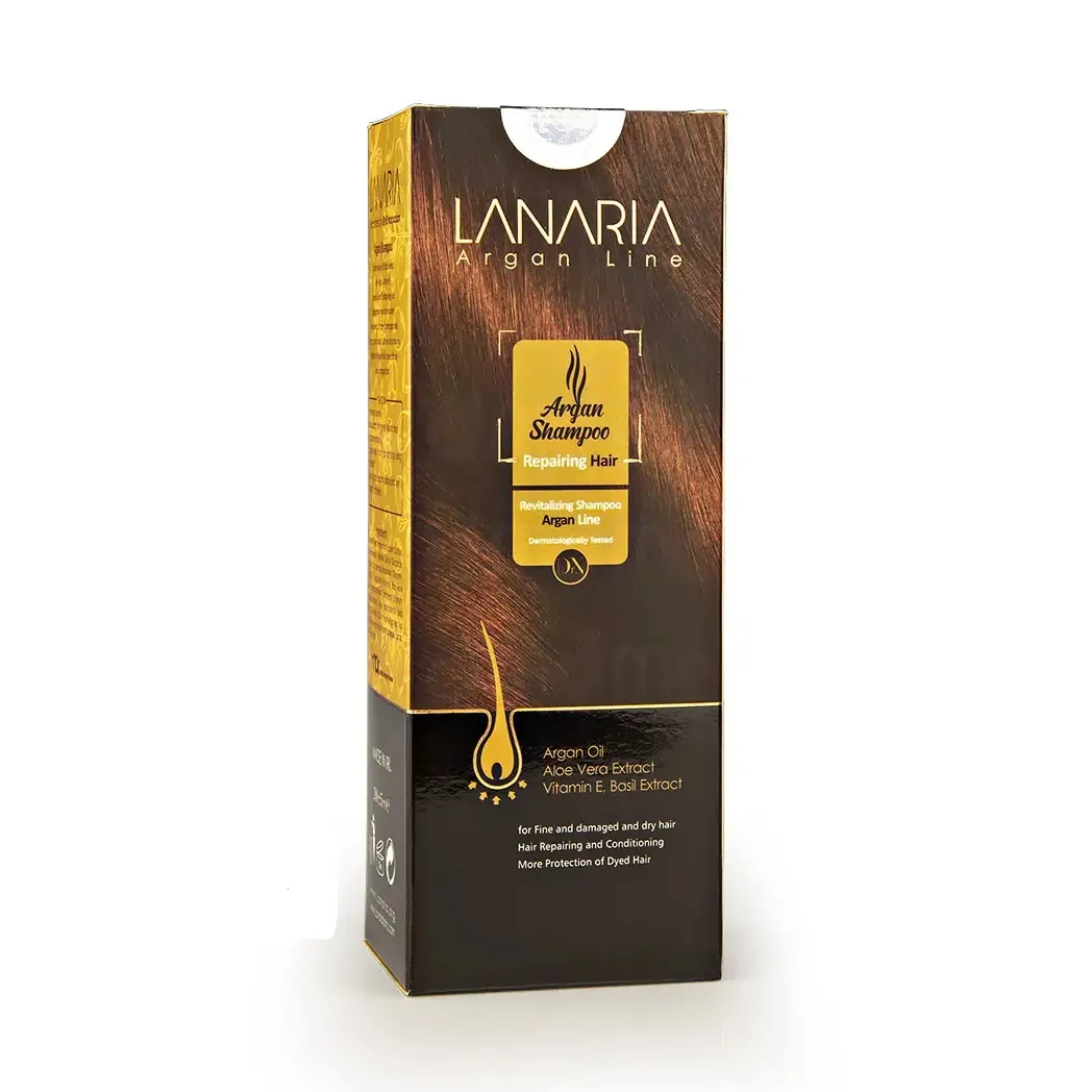 شامپو روغن آرگان لاناریا افزایش درخشانی و شفافیت مو 200ml