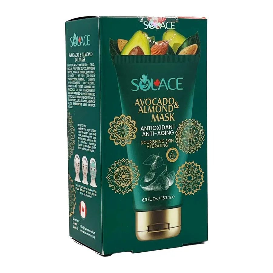 ماسک صورت سولس مدل روغن بادام و آووکادو حجم 150 میلی لیتر