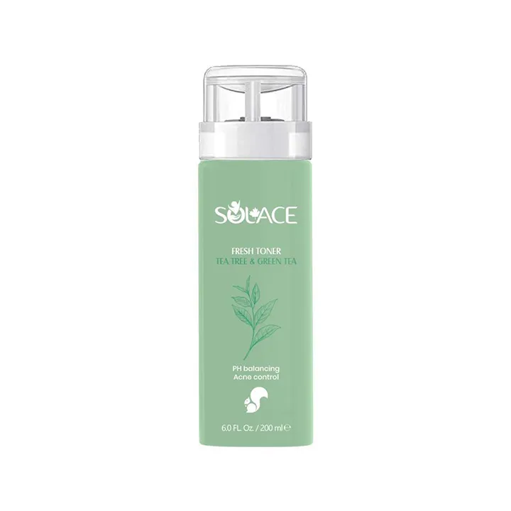 تونر پاک کننده صورت سولس مدل Tea Tree & amp Green Tea مناسب برای پوست های چرب و مختلط حجم 200 میلی لیتر